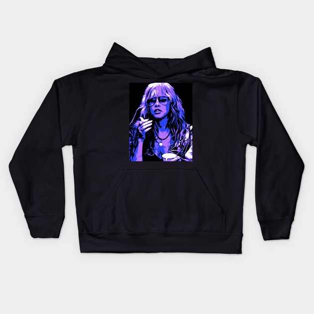 Stevie Nicks Retro Colors Kids Hoodie by OFFblack